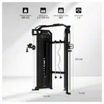 Image shows TUNTURI double-rope pulley Platinum Functional Trainer, V-series