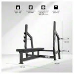 Image shows TUNTURI weight station Platinum Horizontal Bench Press, V-series