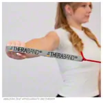 Image shows Thera-Band Tubing, 30.5 m, super thick, silver