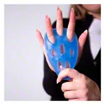 Image shows Thera-Band Hand xtrainer, thick, blue