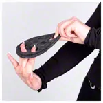 Image shows Thera-Band Hand xtrainer, extra strong, black