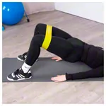 Image shows Thera-Band Loop, � 26 cm, 7.6x45.5 cm, medium, red