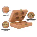 Wooden box for Thera-Band Hand Exerciser, without contents