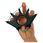 Image shows Digi-Extend hand exerciser, incl. 14 different band thicknesses