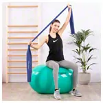 Image shows Deuser Physio Band 25 m x 15 cm, thick, blue