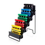 Image shows Digi-Flex Hand trainer-set, 5 thickness ink. Storage display, set of 5