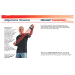 Image shows Deuser Expander, 15-75 kg, red