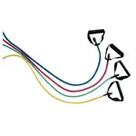 Fitness tube, lightweight, yellow