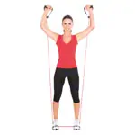 Fitness tube, thick, red, set of 10