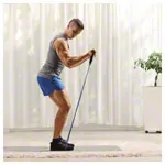 Fitness tube, extra thick, blue, set of 10