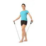 Fitness tube, extra thick, blue, set of 10