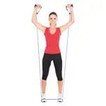 Fitness tube, extra thick, blue, set of 10