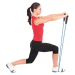 Fitness tube, extra thick, blue, set of 10
