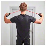 Shoulder Tube Pulley Set, medium, red