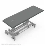 Image shows HygienePro table cover with breathing hole, 192x65 cm, carbon