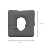 Image shows HygienePro face pillow 30x27x4,5 cm, carbon