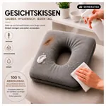 Image shows HygienePro face pillow 30x27x4,5 cm, carbon