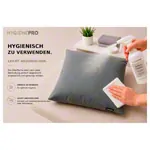 Image shows HygienePro pillow, 42x42x5 cm, carbon