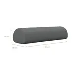 Image shows HygienePro three-quarter roll, 50x13x13 cm, carbon