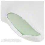 Viscoline travel pillow, rectangular shape incl. Bag, white, LxWxH 34x35x13 cm