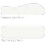 Viscoline travel pillow, rectangular shape incl. Bag, white, LxWxH 34x35x13 cm