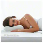 Viscoline travel pillow, anatomical shape incl. Bag, white, LxWxH 34x33x13 cm