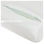 Viscoline travel pillow, anatomical shape incl. Bag, white, LxWxH 34x33x13 cm