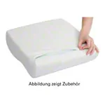 Cover for Viscoline travel pillow, anatomical shape, white