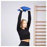 Image shows Sand bag filled with quartz sand, 30x30 cm, 5 kg, blue