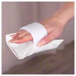 Sand bag with Velcro tape, 15x15 cm, 0.5 kg, white
