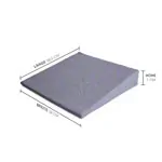 Image shows Sport-Tec seat wedge cushion with zipper, 38x38x7/1 cm, grey