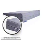 Image shows Sport-Tec seat wedge cushion with zipper, 38x38x7/1 cm, grey