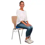 Seat bolsters with cotton cover round,  38x7 / 1 cm
