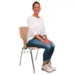 Image shows Seat bolsters with cotton cover round, � 38x7 / 1 cm