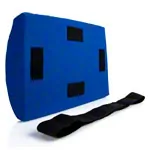 Lumbar cushion with cover and belt