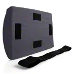 Image shows Lumbar cushion with cover and belt