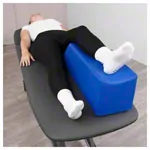 Image shows Positioning wedge with flat leg recess, L x W x H 75 x 20 x 22 cm