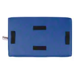 Lumbar pad with synthetic leather cover hard, LxBxH 33x21x6 cm
