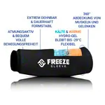 Image shows FREEZE SLEEVE cooling and warming bandage
