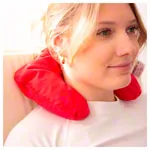 Image shows Cherry core neck cushion standard, 30 x 23 cm