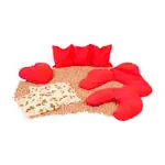 Image shows Cherry core neck cushion standard, 30 x 23 cm