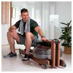 Image shows WaterRower rowing machine Walnut, incl. S4 Monitor