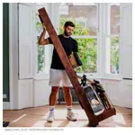 Image shows WaterRower rowing machine Shadow, incl. S4 Monitor