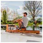 Image shows WaterRower rowing machine cherry / oxbridge, incl. S4 Monitor