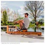 Image shows WaterRower rowing machine oak, incl. S4 Monitor