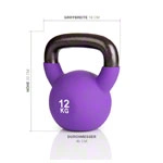 Kettlebell, 12 kg, purple