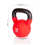 Kettlebell, 16 kg, red