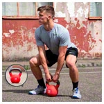 Kettlebell, 16 kg, red