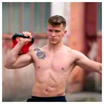 Kettlebell, 16 kg, red