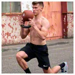 Kettlebell, 28 kg, brown